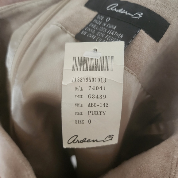 Arden B. Genuine Leather Embroidered Skirt Vintage NWT - Picture 9 of 9